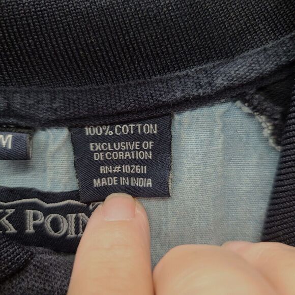 Rock Point Mens Polo Multi-Color Size Medium 100% Cotton Patriotic Pullover - Picture 6 of 12